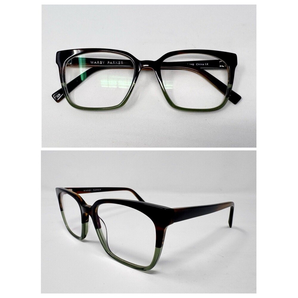 Warby Parker Hughes M 723 Eyeglass Frames Only 52-17-140 Brown Green